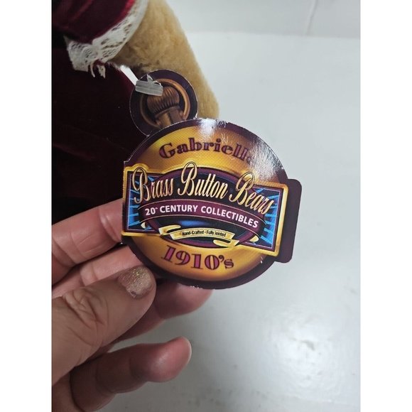 Brass Button Bears - Gabrielle - 1910's 20th Century Collectibles Plush - Picture 4 of 6